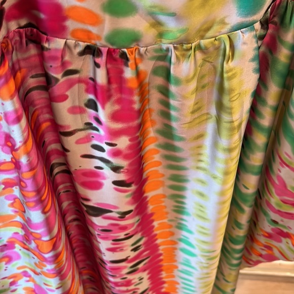 Melissa Masse impressionist abstract print dress in size 1X. - Picture 3 of 7